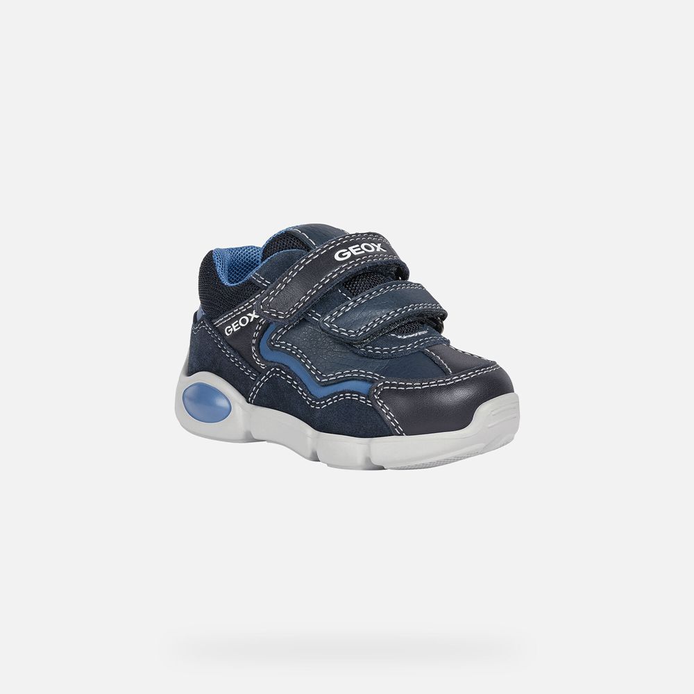 Geox Sneakers Navy Pillow Boy - Geox Baby Shoes - YWABGI843